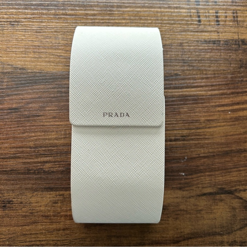 Prada White Rectangular Sunglasses With Case - image 2